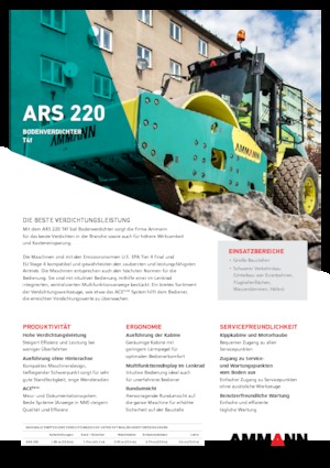 Tahačové válce Ammann ARS 220