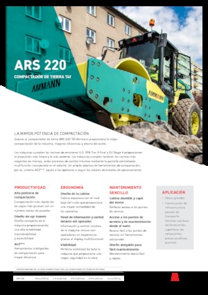 Tahačové válce Ammann ARS 220