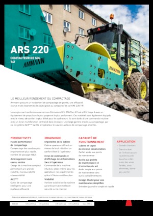 Tahačové válce Ammann ARS 220