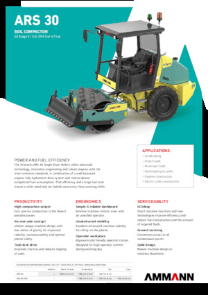 Tahačové válce Ammann ARS 30