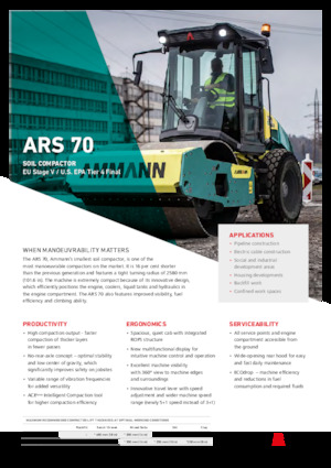 Tahačové válce Ammann ARS 70 PD