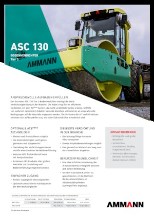 Tahačové válce Ammann ASC 130 HDPD