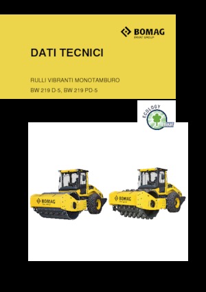 Tahačové válce Bomag BW 219 D-5