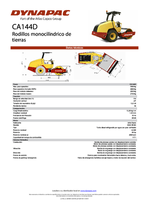 Tahačové válce Dynapac CA 144 D