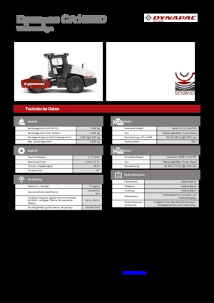 Tahačové válce Dynapac CA 1500 D