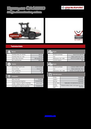 Tahačové válce Dynapac CA 1500 D