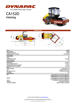 Tahačové válce Dynapac CA 152 D