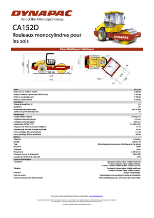 Tahačové válce Dynapac CA 152 D