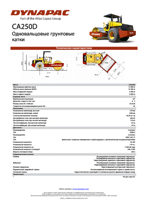 Tahačové válce Dynapac CA 250 D