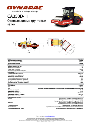 Tahačové válce Dynapac CA 250 D-II