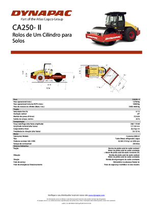 Tahačové válce Dynapac CA 250-II