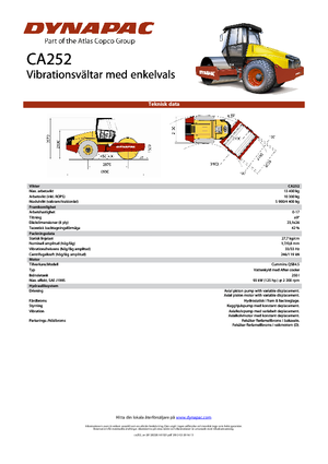 Tahačové válce Dynapac CA 252