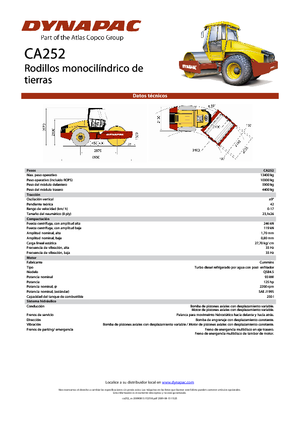 Tahačové válce Dynapac CA 252