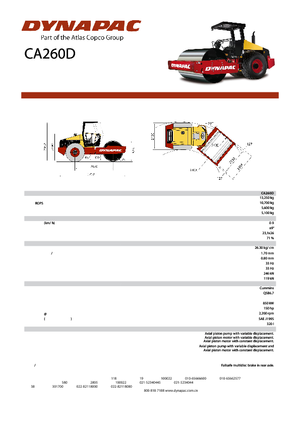Tahačové válce Dynapac CA 260 D