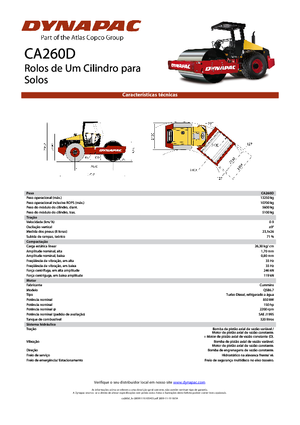 Tahačové válce Dynapac CA 260 D