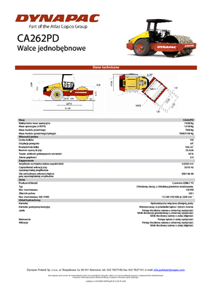 Tahačové válce Dynapac CA 262 PD