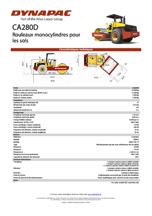 Tahačové válce Dynapac CA 280 D