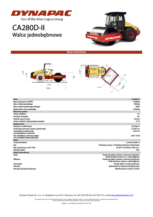 Tahačové válce Dynapac CA 280 D-II