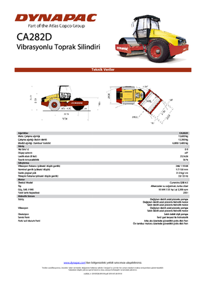 Tahačové válce Dynapac CA 282 D