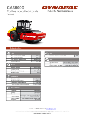 Tahačové válce Dynapac CA 3500 D