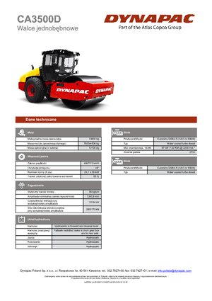 Tahačové válce Dynapac CA 3500 D