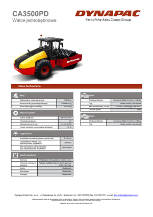 Tahačové válce Dynapac CA 3500 PD