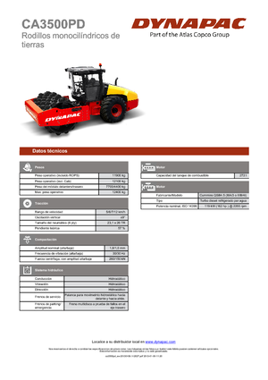 Tahačové válce Dynapac CA 3500 PD