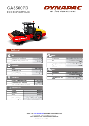Tahačové válce Dynapac CA 3500 PD