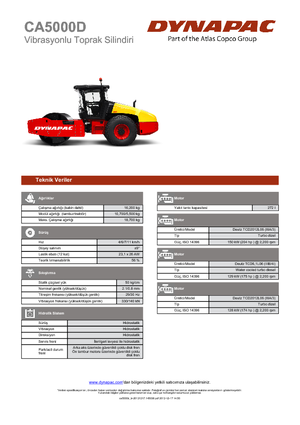 Tahačové válce Dynapac CA 5000 D