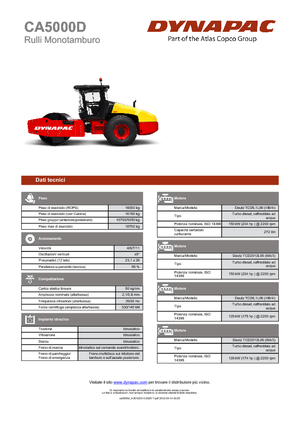Tahačové válce Dynapac CA 5000 D