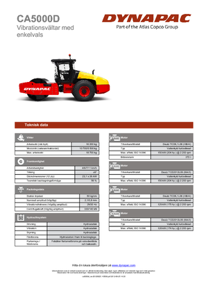 Tahačové válce Dynapac CA 5000 D