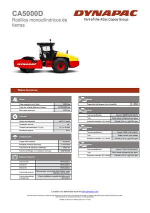 Tahačové válce Dynapac CA 5000 D