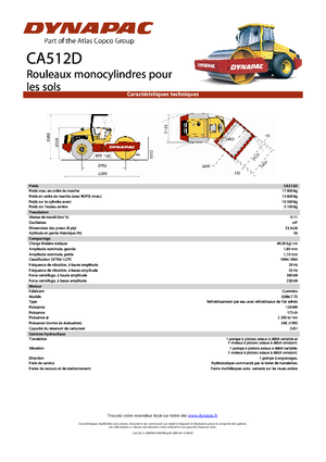 Tahačové válce Dynapac CA 512 D