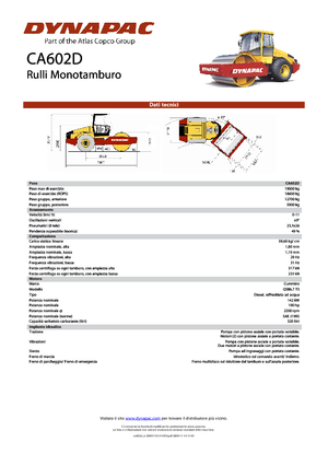 Tahačové válce Dynapac CA 602 D