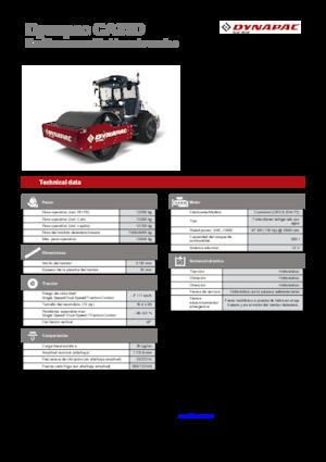 Tahačové válce Dynapac CA35D Rhino