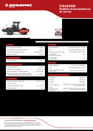 Tahačové válce Dynapac CA4600D
