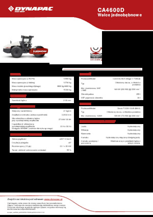 Tahačové válce Dynapac CA4600D