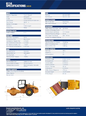 Tahačové válce Liugong 6114 