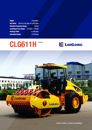 Tahačové válce Liugong CLG611H
