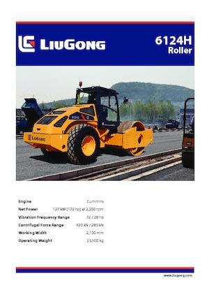 Tahačové válce Liugong 6124H 