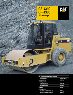 Tahačové válce Caterpillar CS 433 C