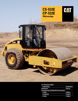 Tahačové válce Caterpillar CP 533 E