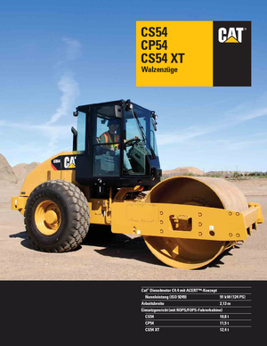 Tahačové válce Caterpillar CS54