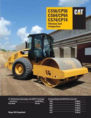 Tahačové válce Caterpillar CS64