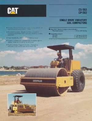 Tahačové válce Caterpillar CP-563