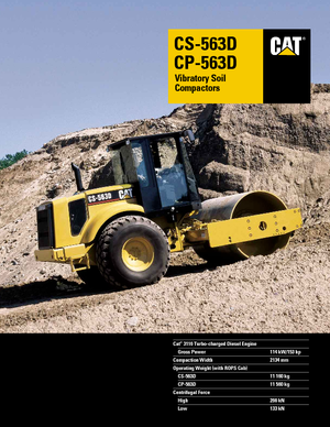Tahačové válce Caterpillar CS 563 D