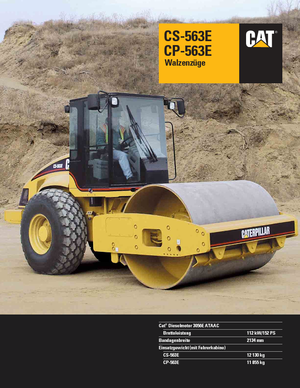 Tahačové válce Caterpillar CS 563 E