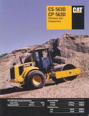 Tahačové válce Caterpillar CP-563D