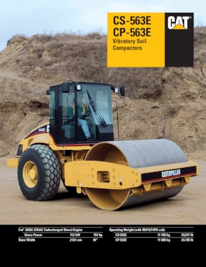 Tahačové válce Caterpillar CP-563E