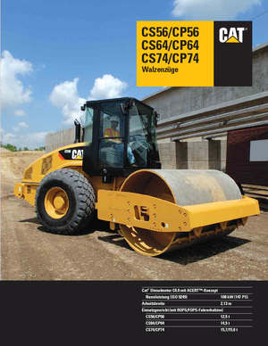 Tahačové válce Caterpillar CP74